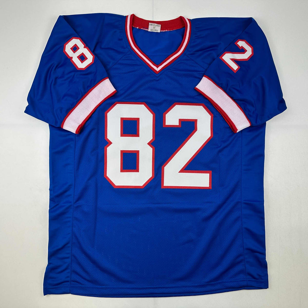 autographed-signed-don-beebe-buffalo-blue-football-jersey-jsa-coa