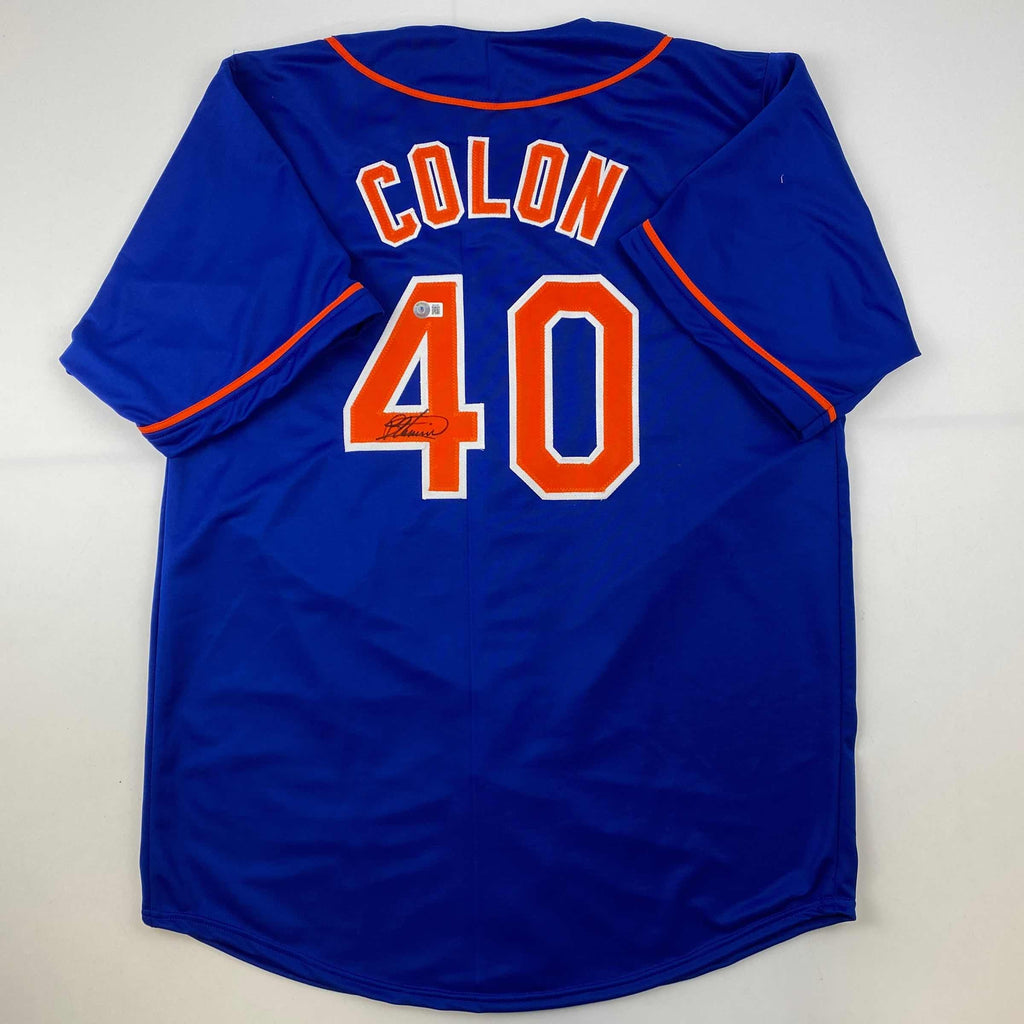 autographed-signed-bartolo-colon-new-york-blue-baseball-jersey-beckett-bas-coa