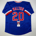 autographed-signed-jerome-walton-1989-nl-roy-chicago-blue-baseball-jersey-jsa-coa