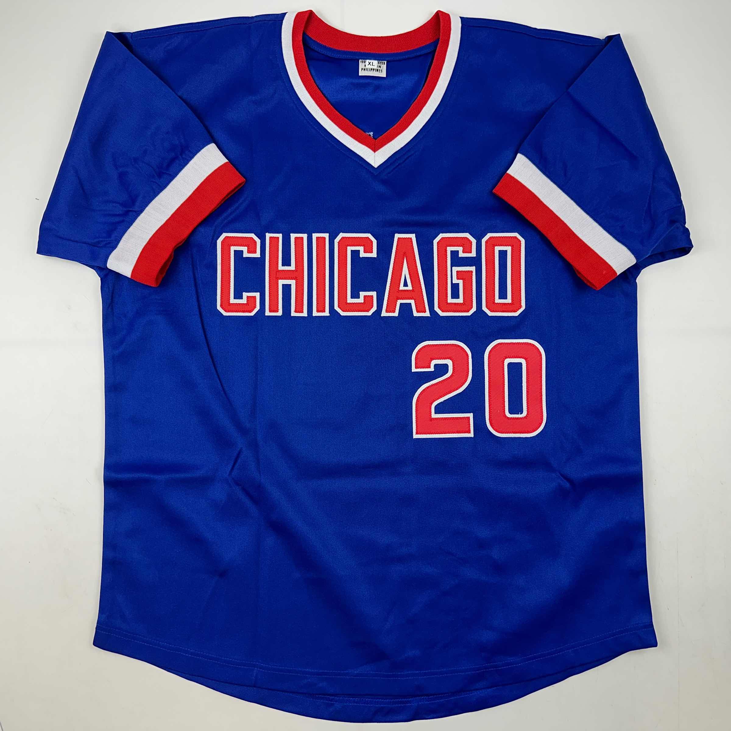 autographed-signed-jerome-walton-1989-nl-roy-chicago-blue-baseball-jersey-jsa-coa