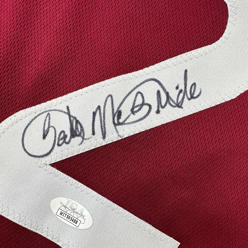 autographed-signed-bake-mcbride-philadelphia-retro-maroon-baseball-jersey-jsa-coa