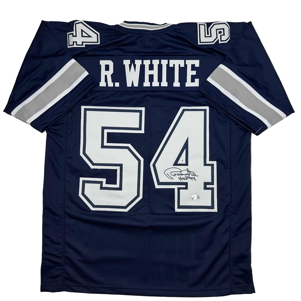 autographed-signed-randy-white-hof-94-dallas-blue-football-jersey-jsa-coa