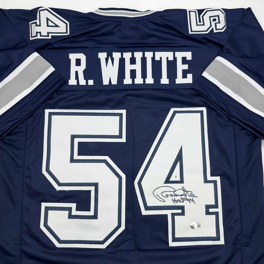 autographed-signed-randy-white-hof-94-dallas-blue-football-jersey-jsa-coa