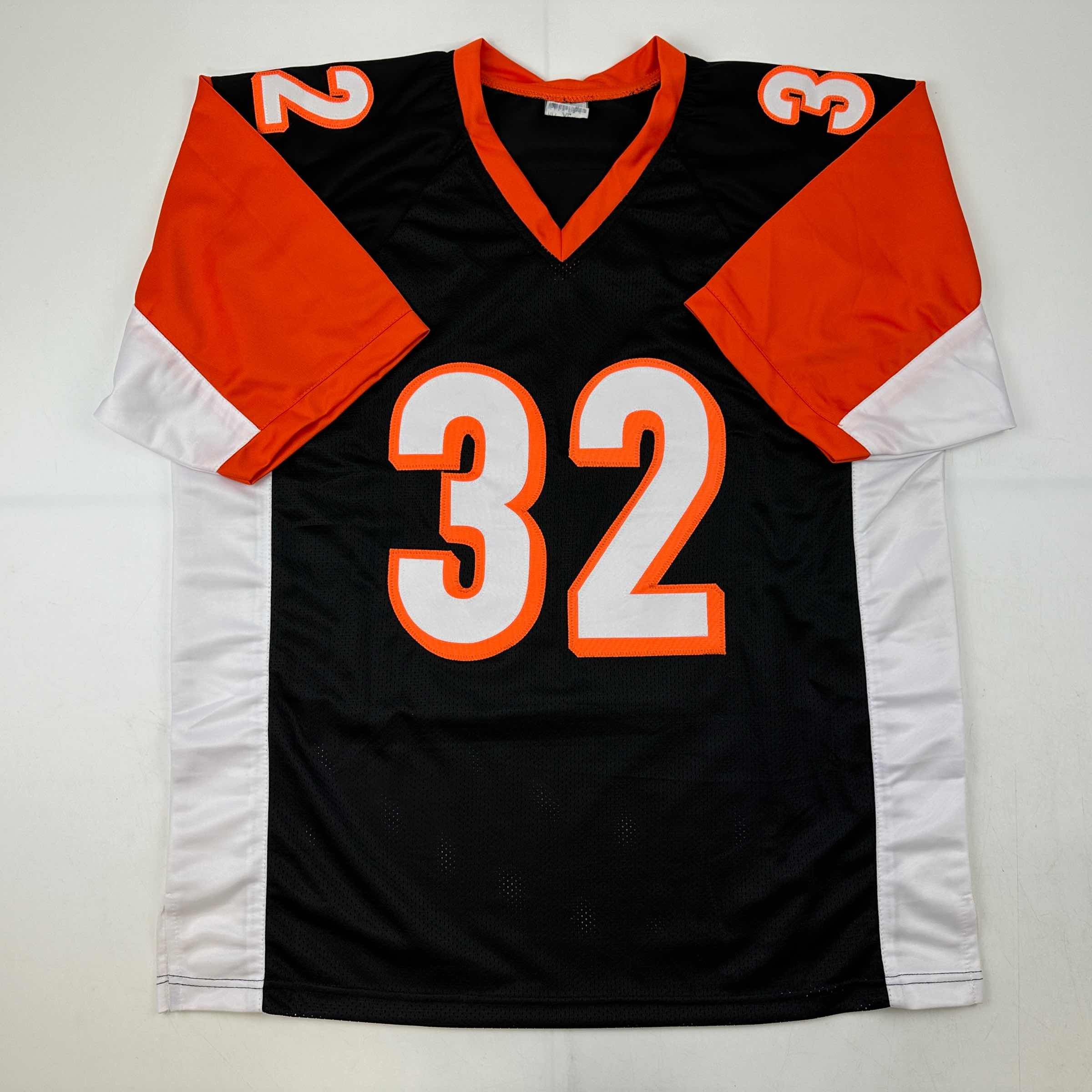autographed-signed-rudi-johnson-cincinnati-black-football-jersey-jsa-coa