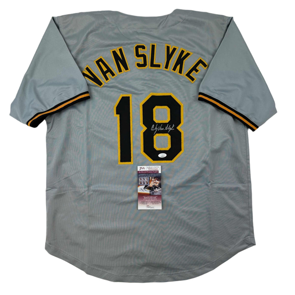 autographed-signed-andy-van-slyke-pittsburgh-grey-baseball-jersey-jsa-coa