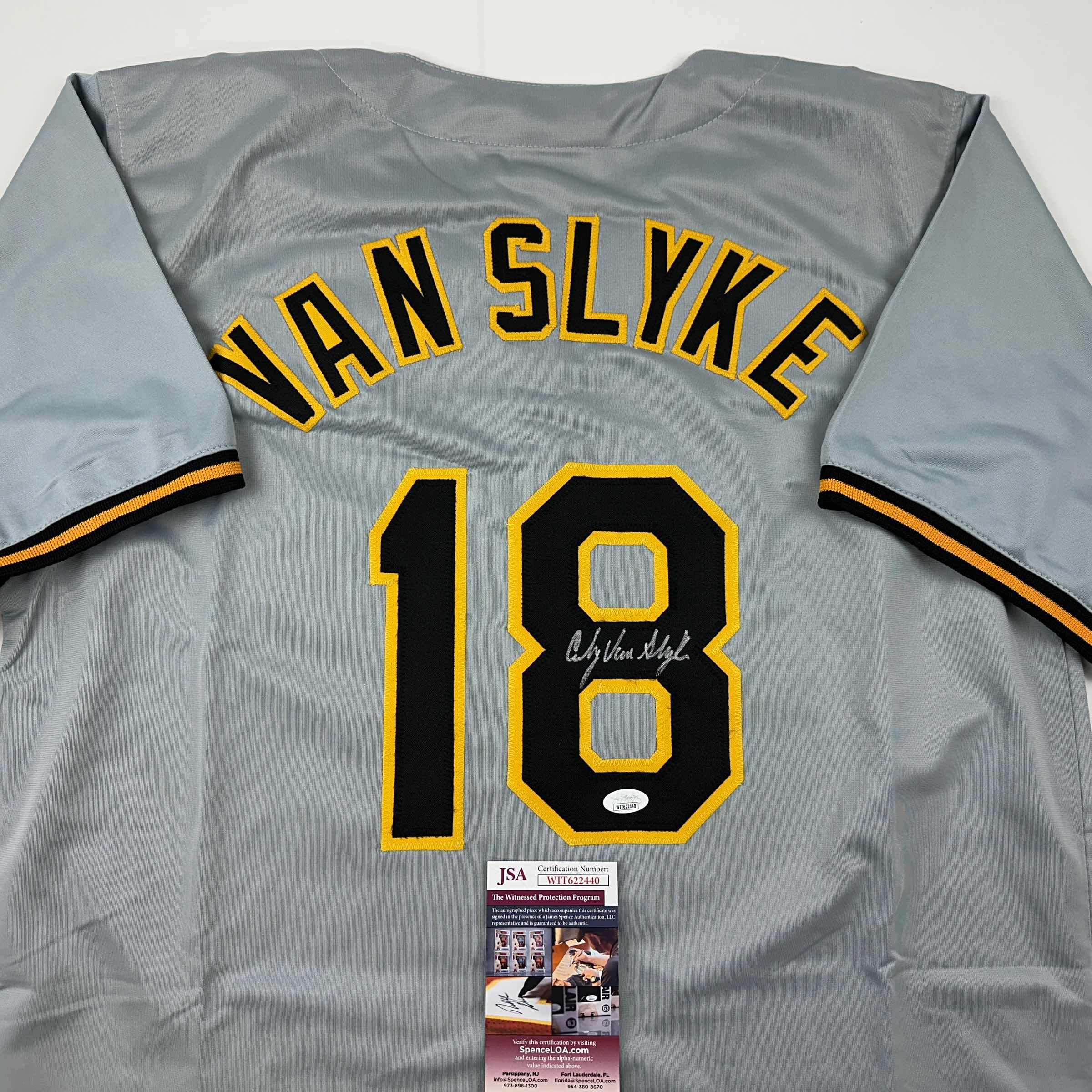 autographed-signed-andy-van-slyke-pittsburgh-grey-baseball-jersey-jsa-coa