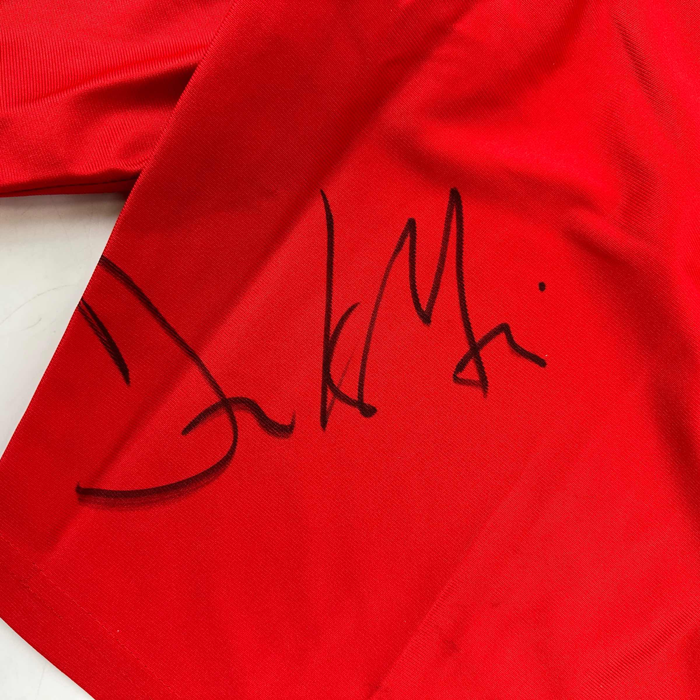 autographed-signed-frank-mir-red-ufc-mma-trunks-shorts-jsa-coa-auto