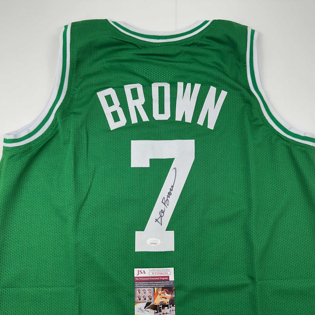 autographed-signed-dee-brown-boston-green-basketball-jersey-jsa-coa