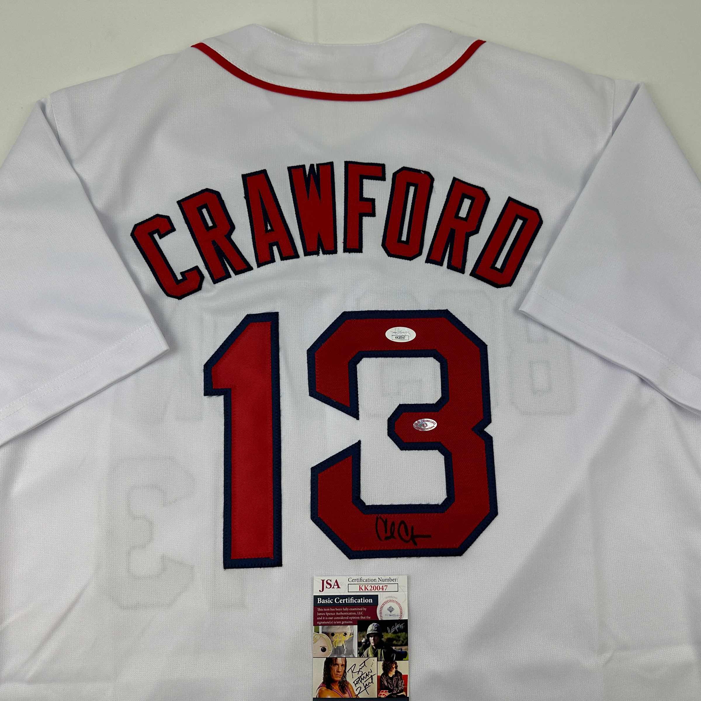 autographed-signed-carl-crawford-boston-white-baseball-jersey-jsa-coa
