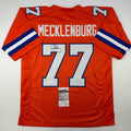 autographed-signed-karl-mecklenburg-denver-orange-football-jersey-jsa-coa