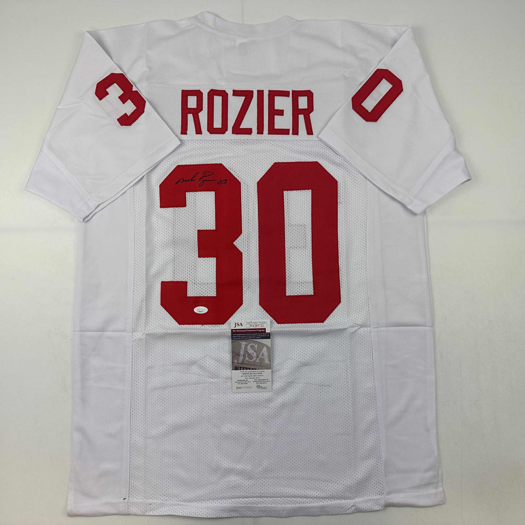 autographed-signed-mike-rozier-nebraska-white-college-football-jersey-jsa-coa