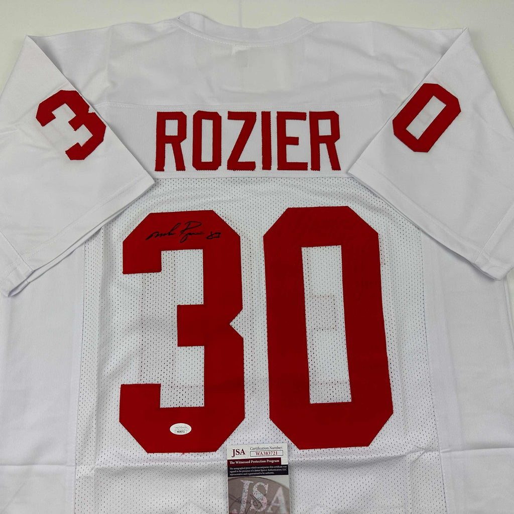 autographed-signed-mike-rozier-nebraska-white-college-football-jersey-jsa-coa