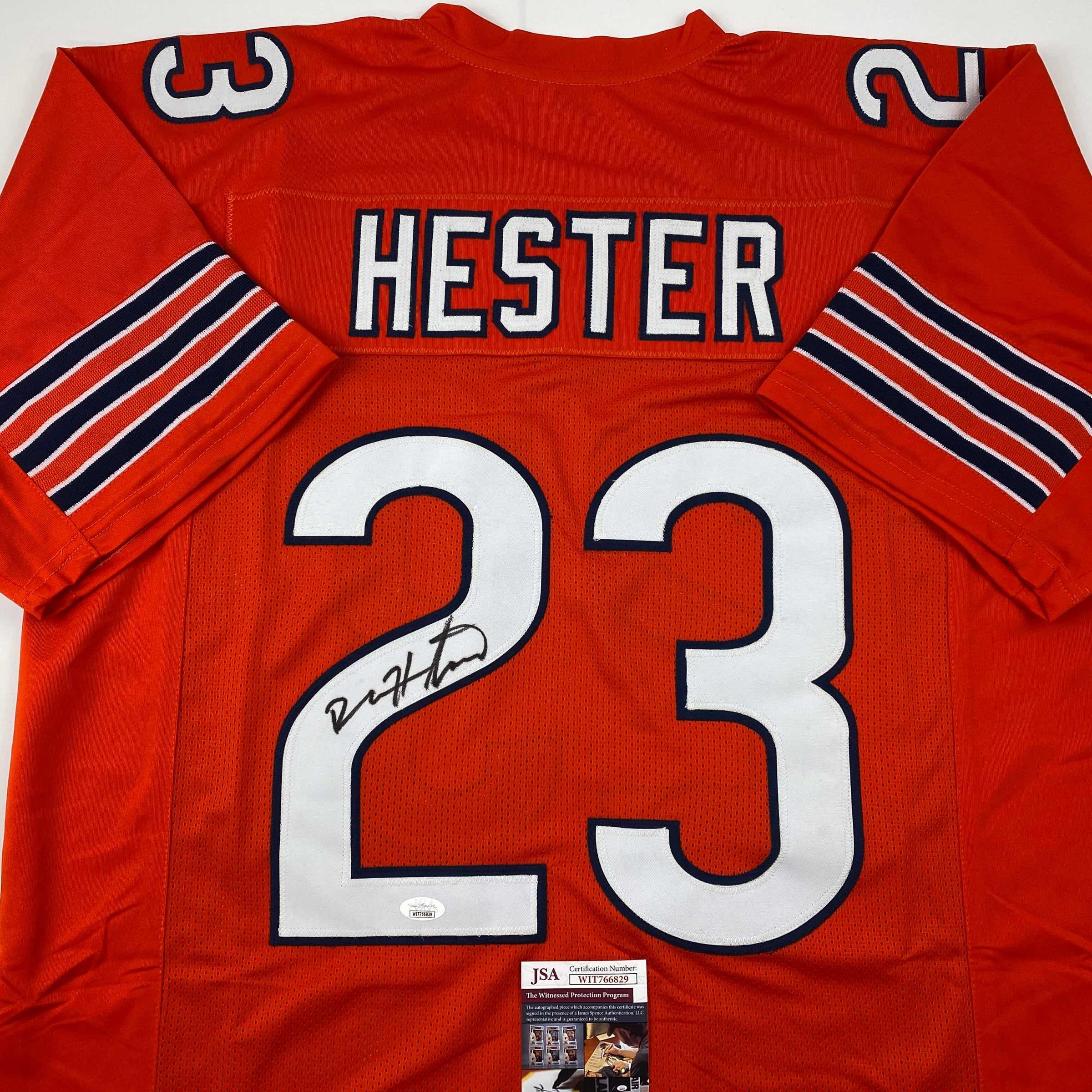 autographed-signed-devin-hester-chicago-orange-football-jersey-jsa-coa