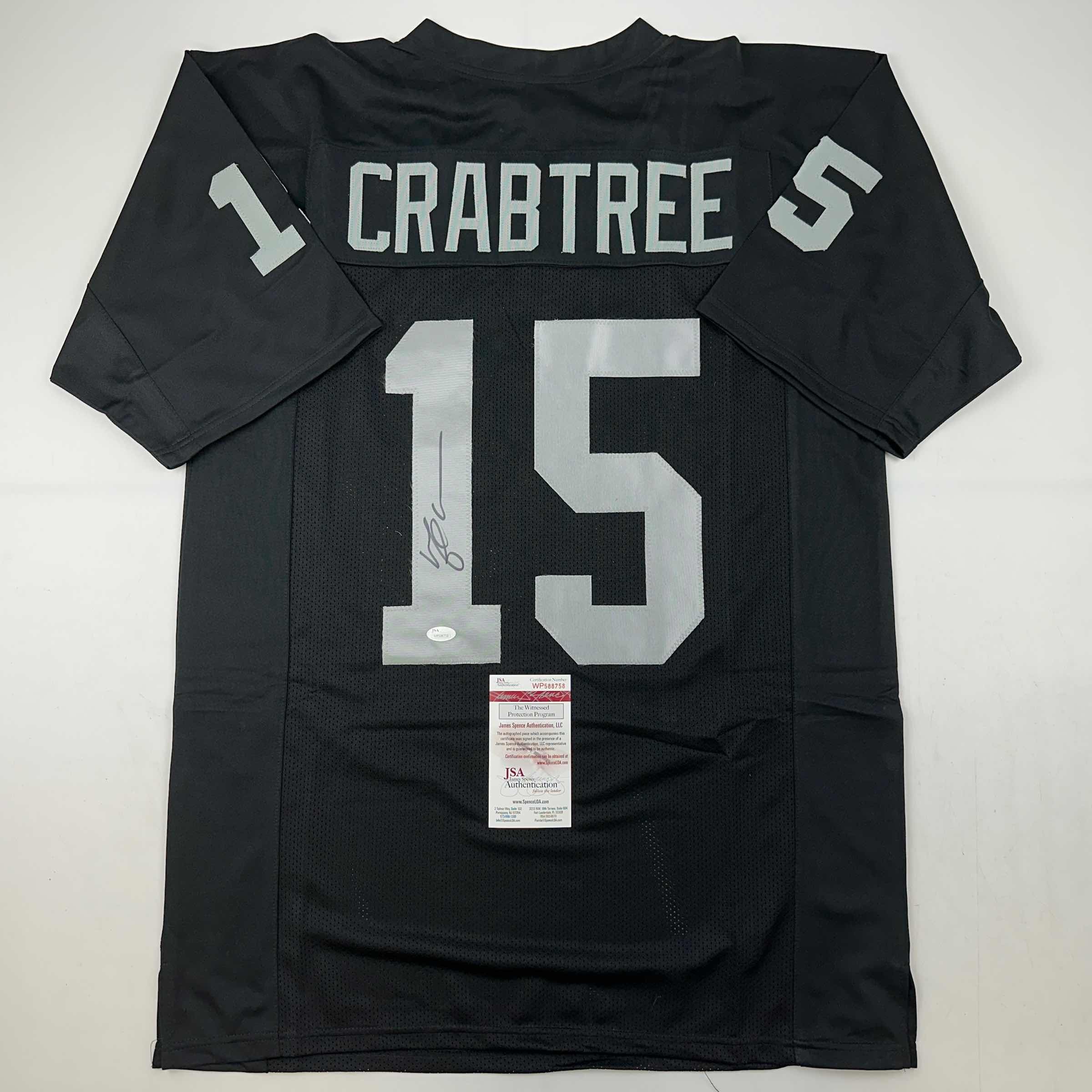 autographed-signed-michael-crabtree-oakland-las-vegas-black-football-jersey-jsa-coa