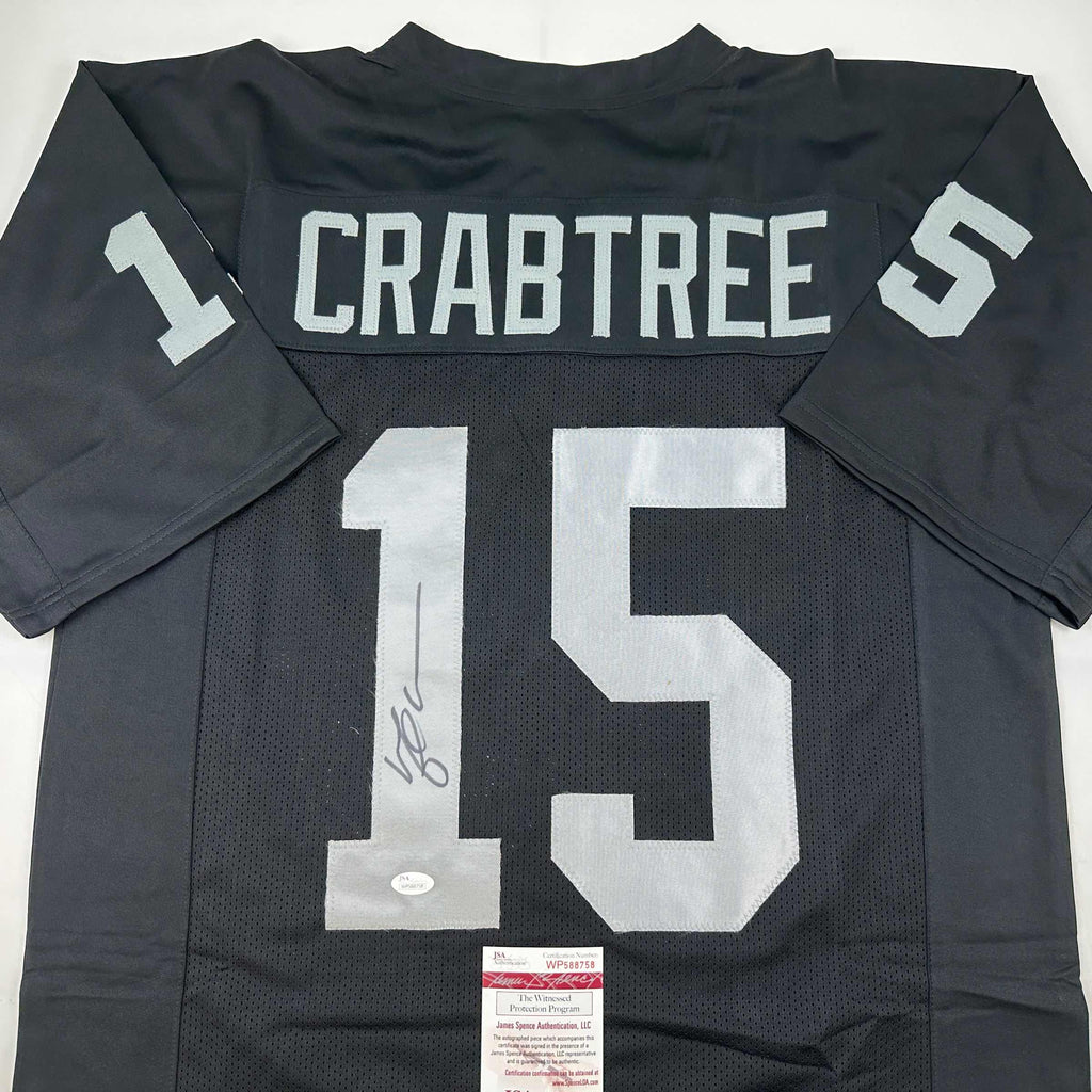 autographed-signed-michael-crabtree-oakland-las-vegas-black-football-jersey-jsa-coa