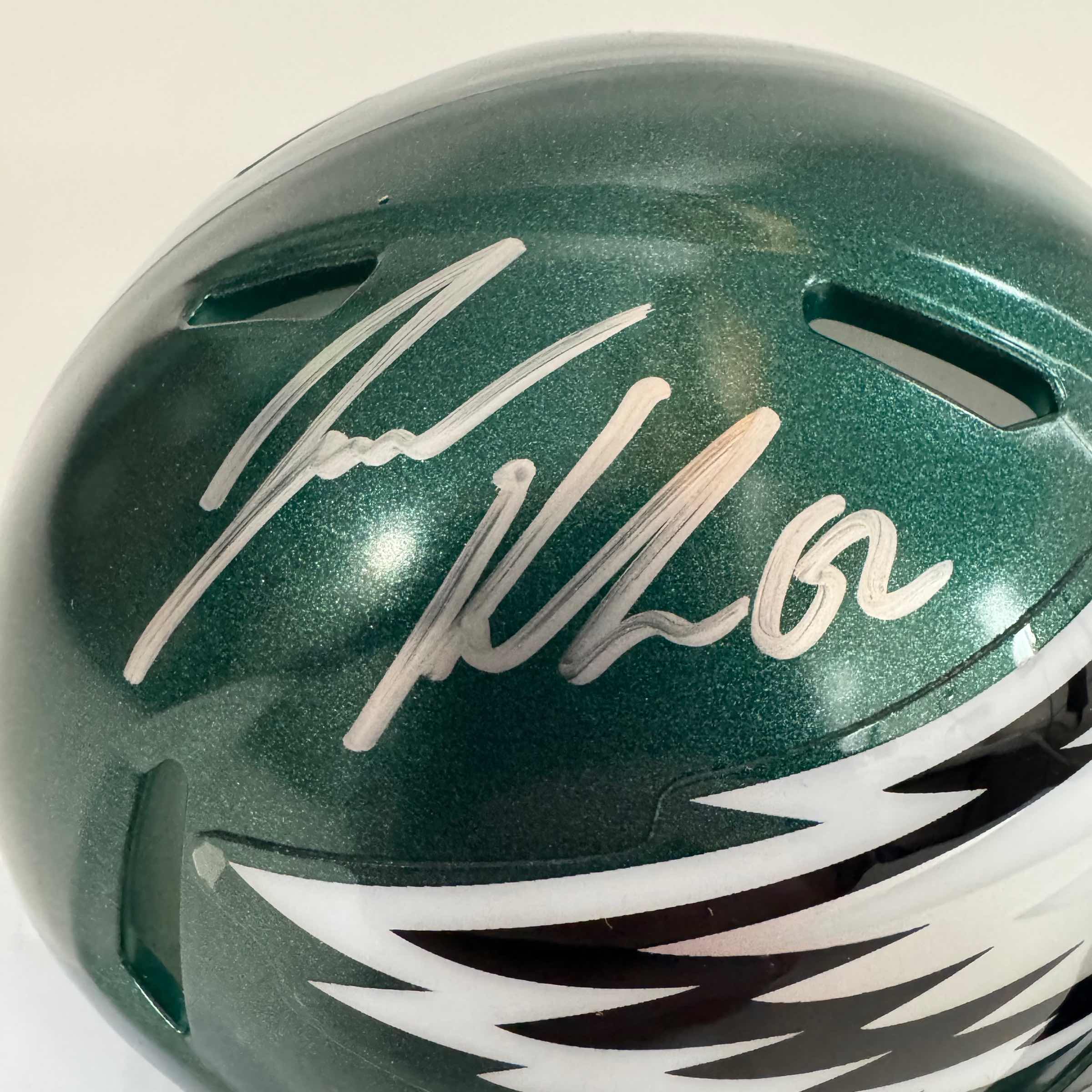 autographed-signed-jason-kelce-philadelphia-eagles-mini-football-helmet-psa-coa