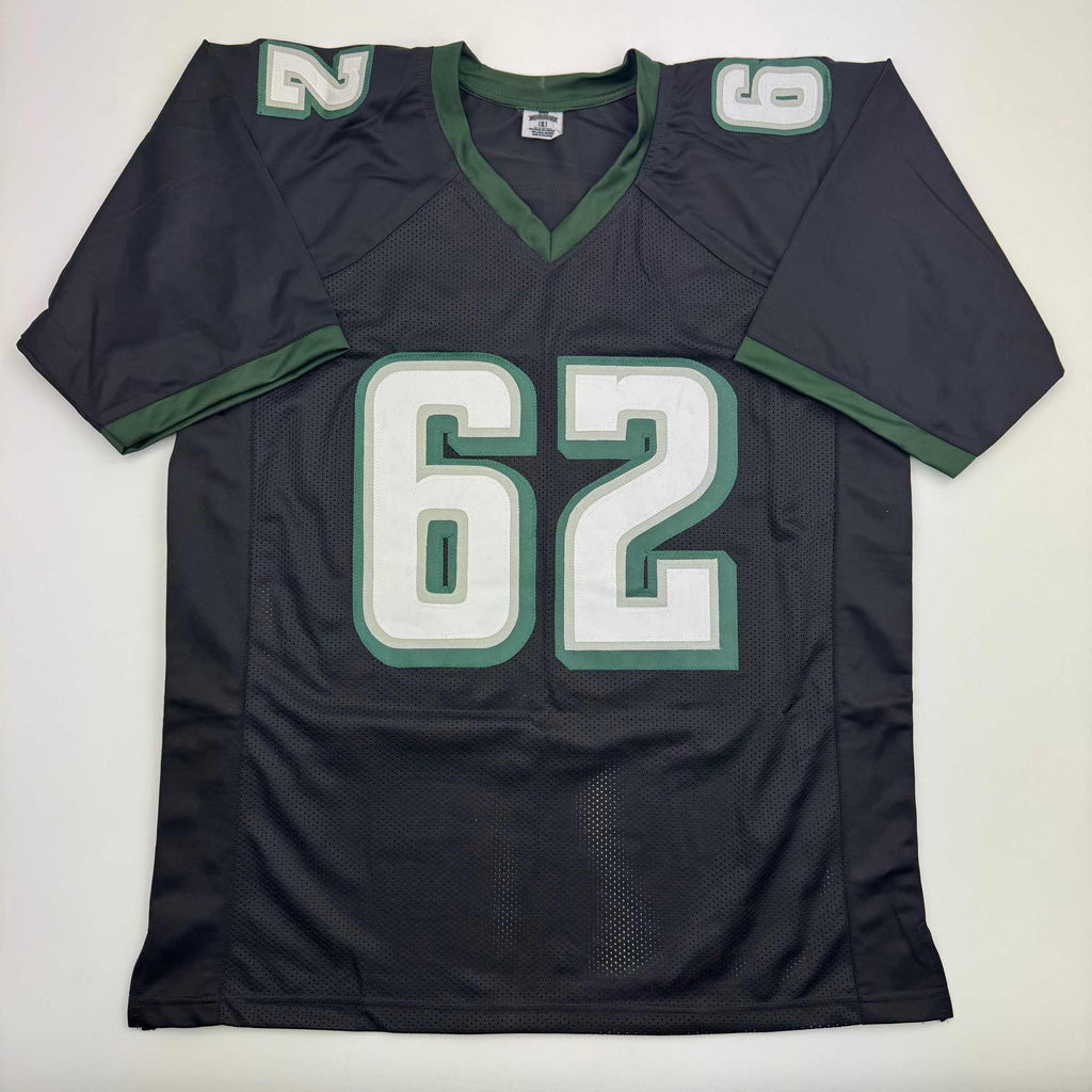 autographed-signed-jason-kelce-philadelphia-black-football-jersey-psa-coa