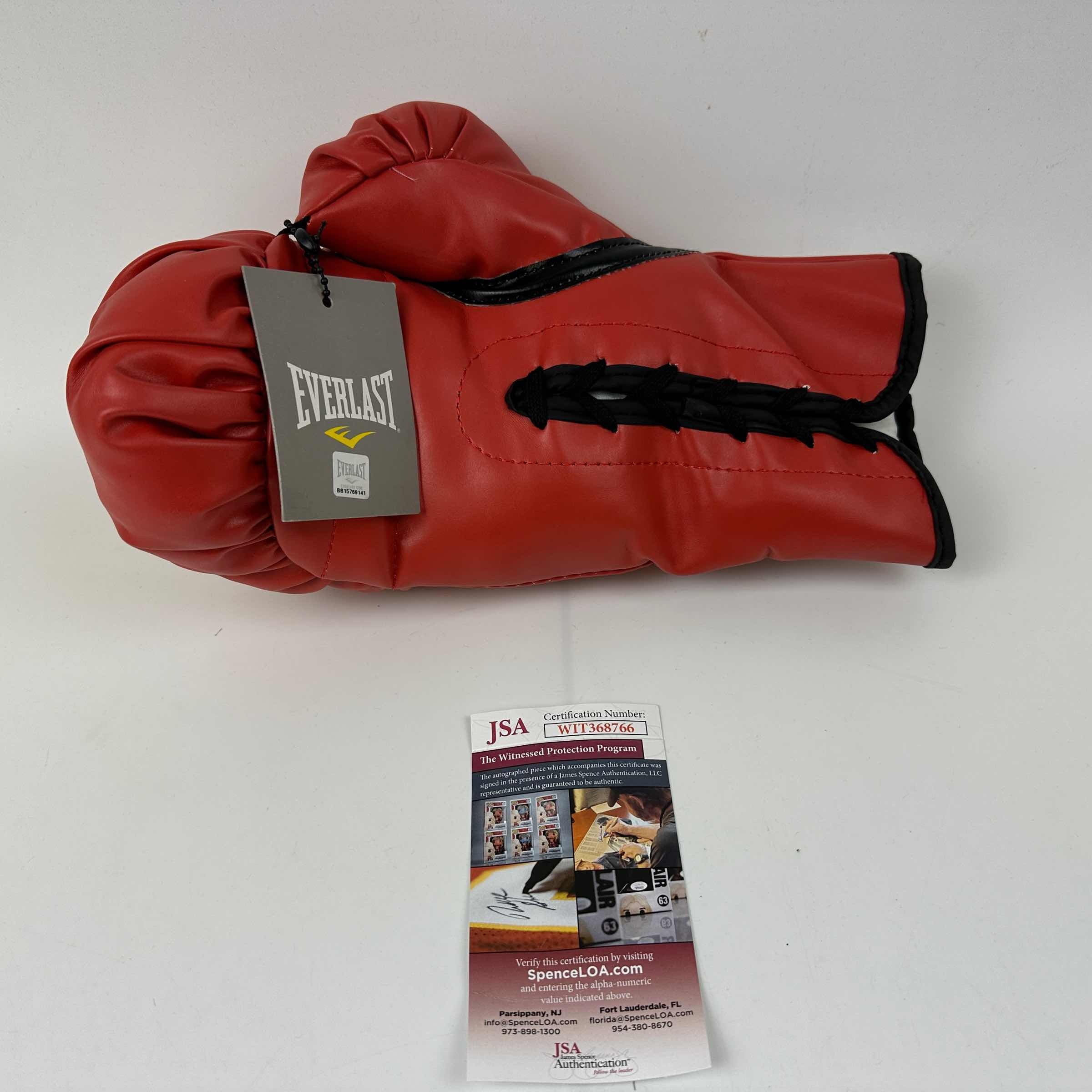 autographed-signed-michael-jinx-spinks-red-everlast-boxing-glove-jsa-coa