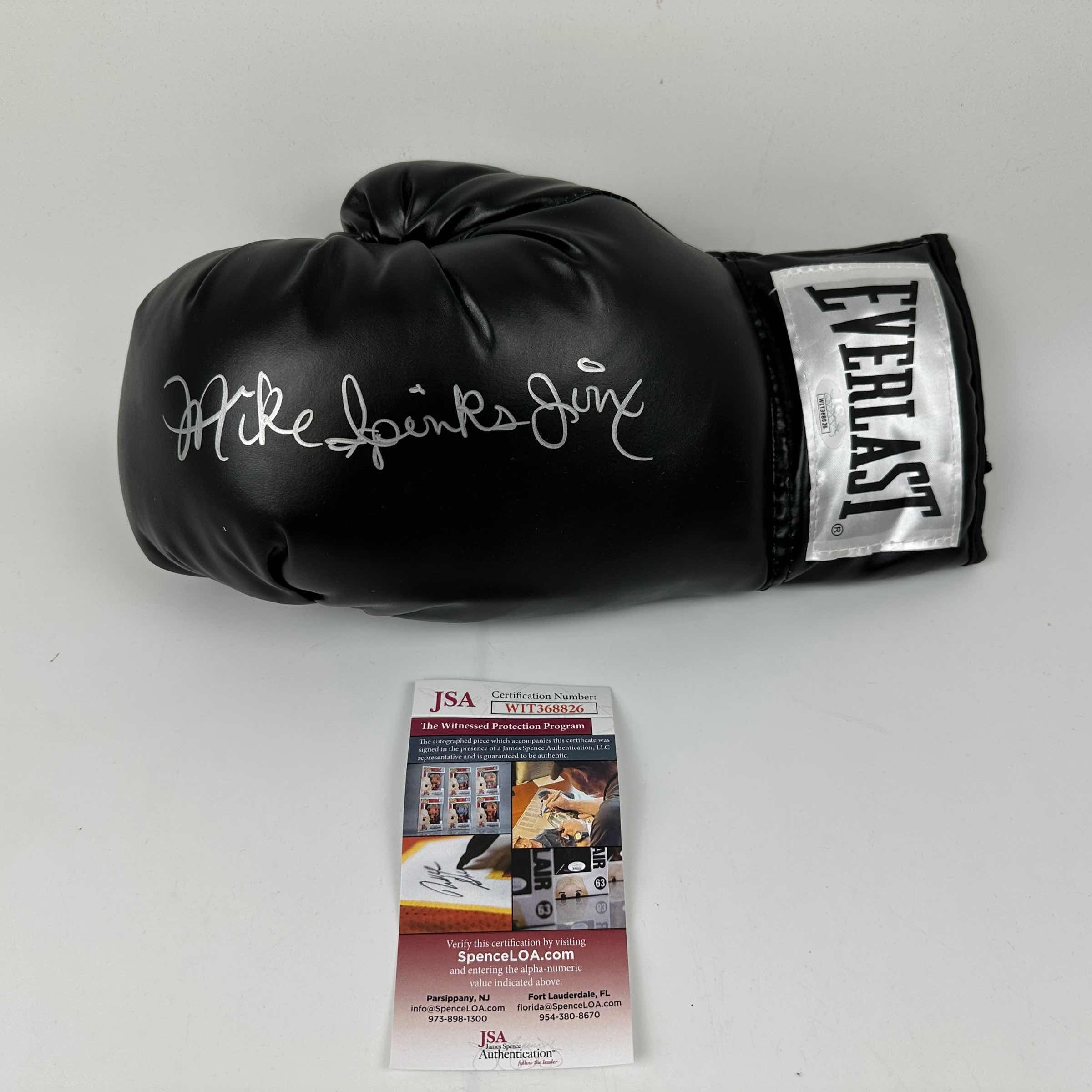 autographed-signed-michael-jinx-spinks-black-everlast-boxing-glove-jsa-coa