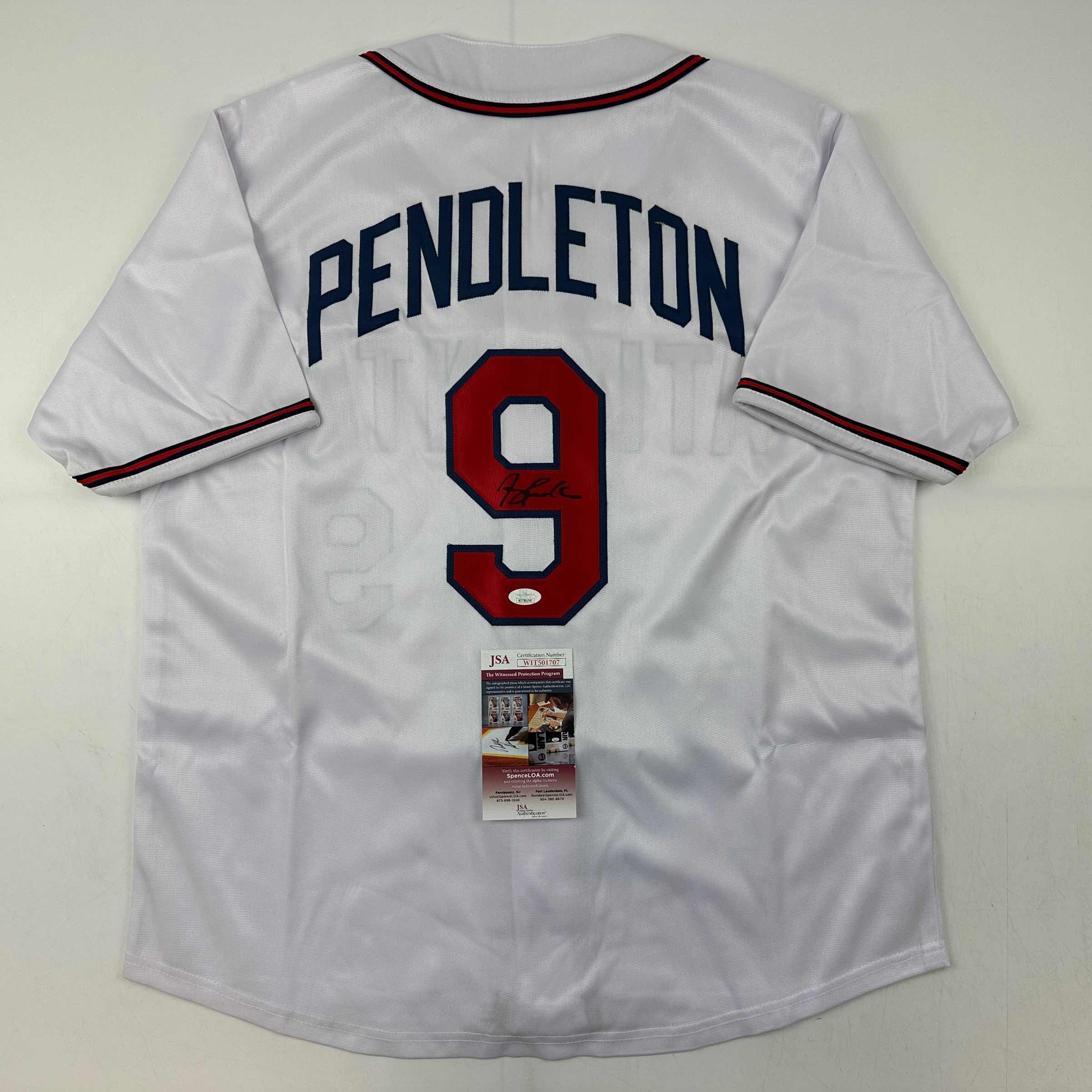 autographed-signed-terry-pendleton-atlanta-white-baseball-jersey-jsa-coa