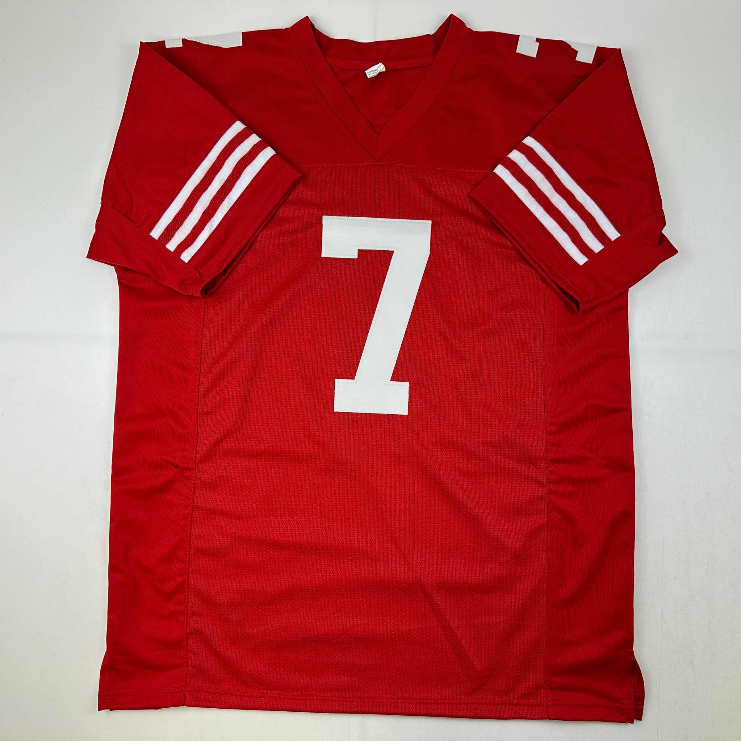 autographed-signed-charvarius-ward-san-francisco-red-football-jersey-beckett-bas-coa