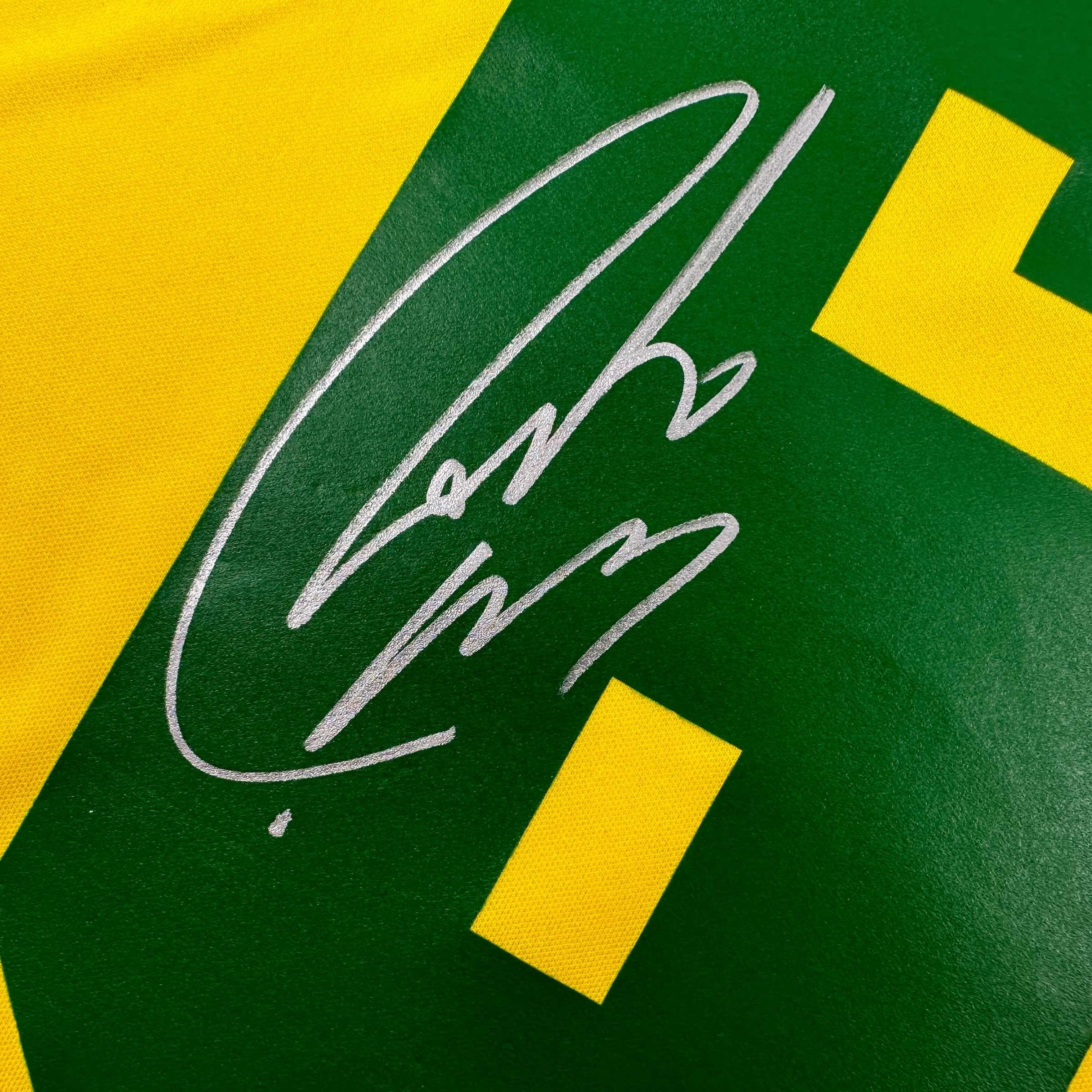 autographed-signed-roberto-carlos-brazil-yellow-retro-soccer-jersey-beckett-bas-coa