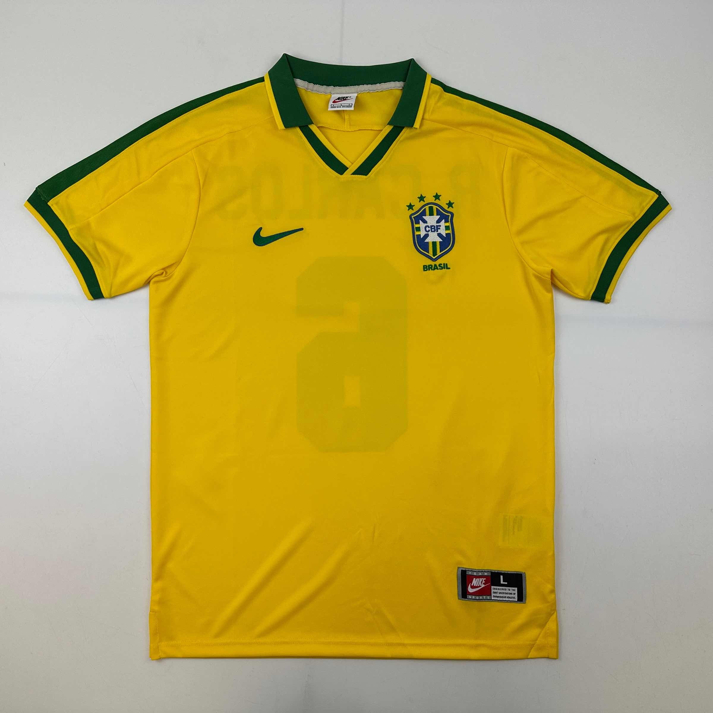 autographed-signed-roberto-carlos-brazil-yellow-retro-soccer-jersey-beckett-bas-coa