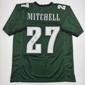autographed-signed-quinyon-mitchell-philadelphia-green-football-jersey-jsa-coa