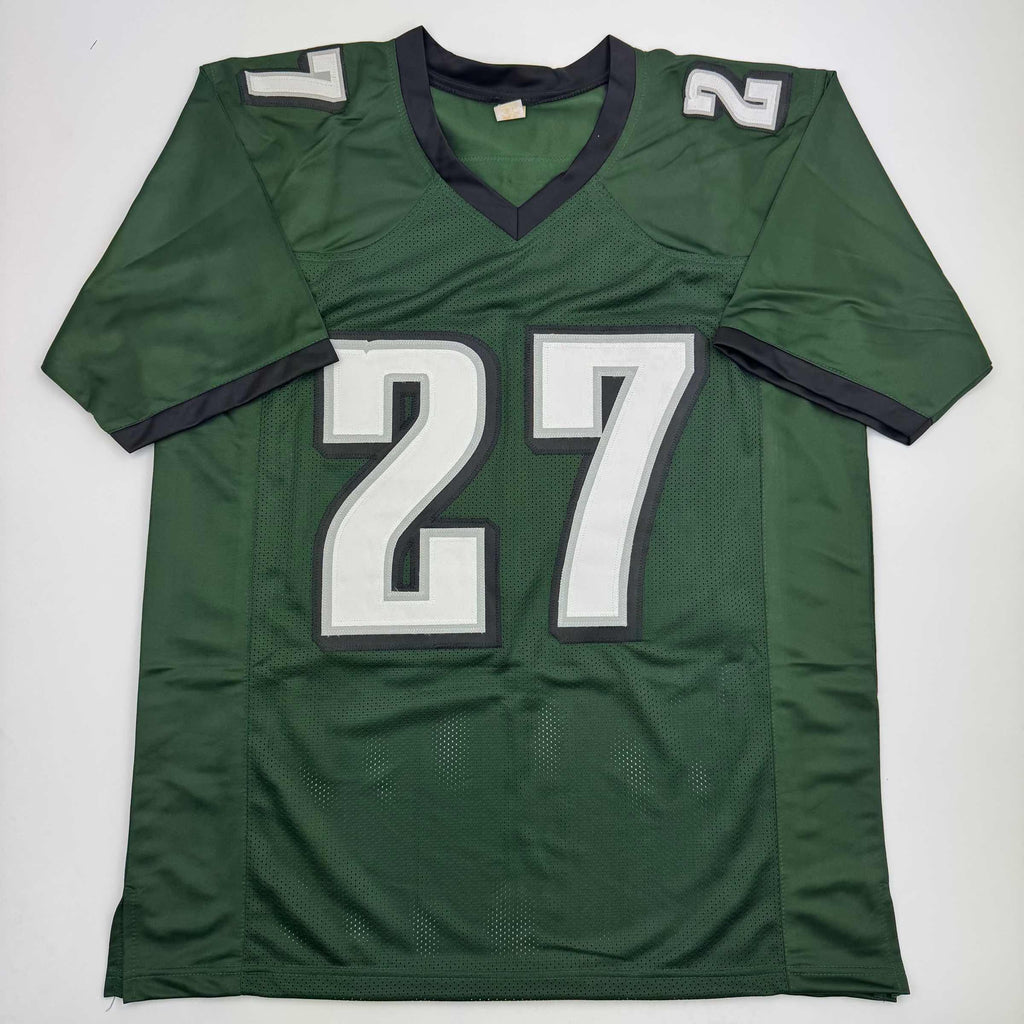 autographed-signed-quinyon-mitchell-philadelphia-green-football-jersey-jsa-coa