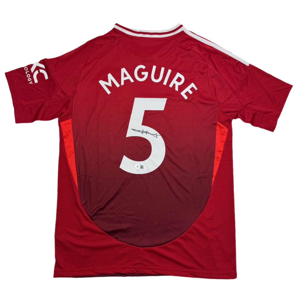 autographed-signed-harry-maguire-manchester-united-red-soccer-jersey-beckett-bas-coa-1