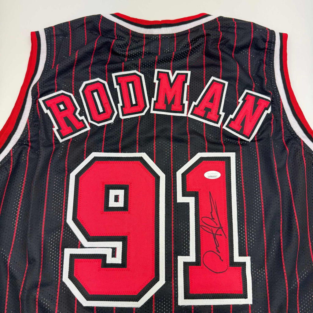 autographed-signed-dennis-rodman-chicago-pinstripe-basketball-jersey-beckett-bas-coa