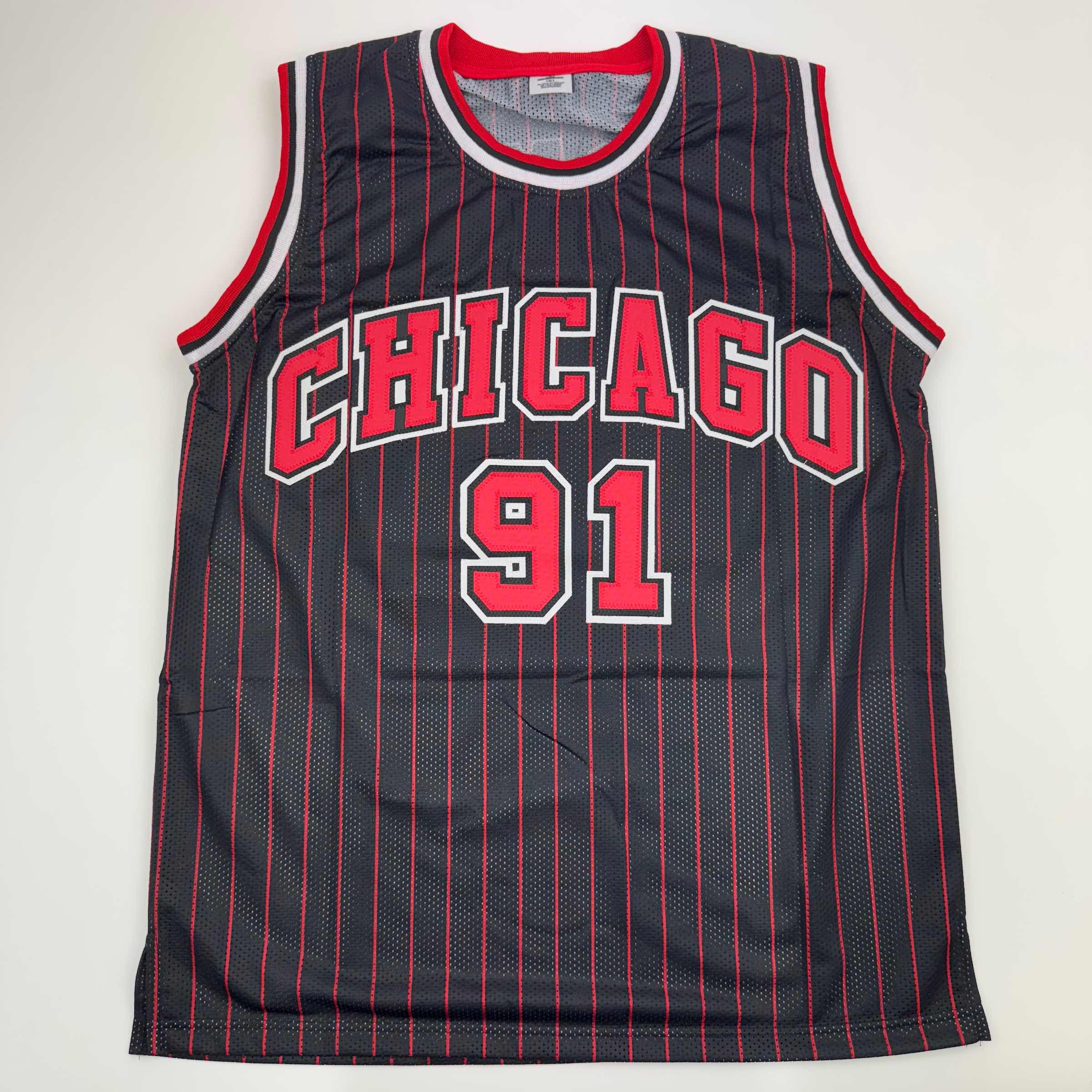 autographed-signed-dennis-rodman-chicago-pinstripe-basketball-jersey-beckett-bas-coa