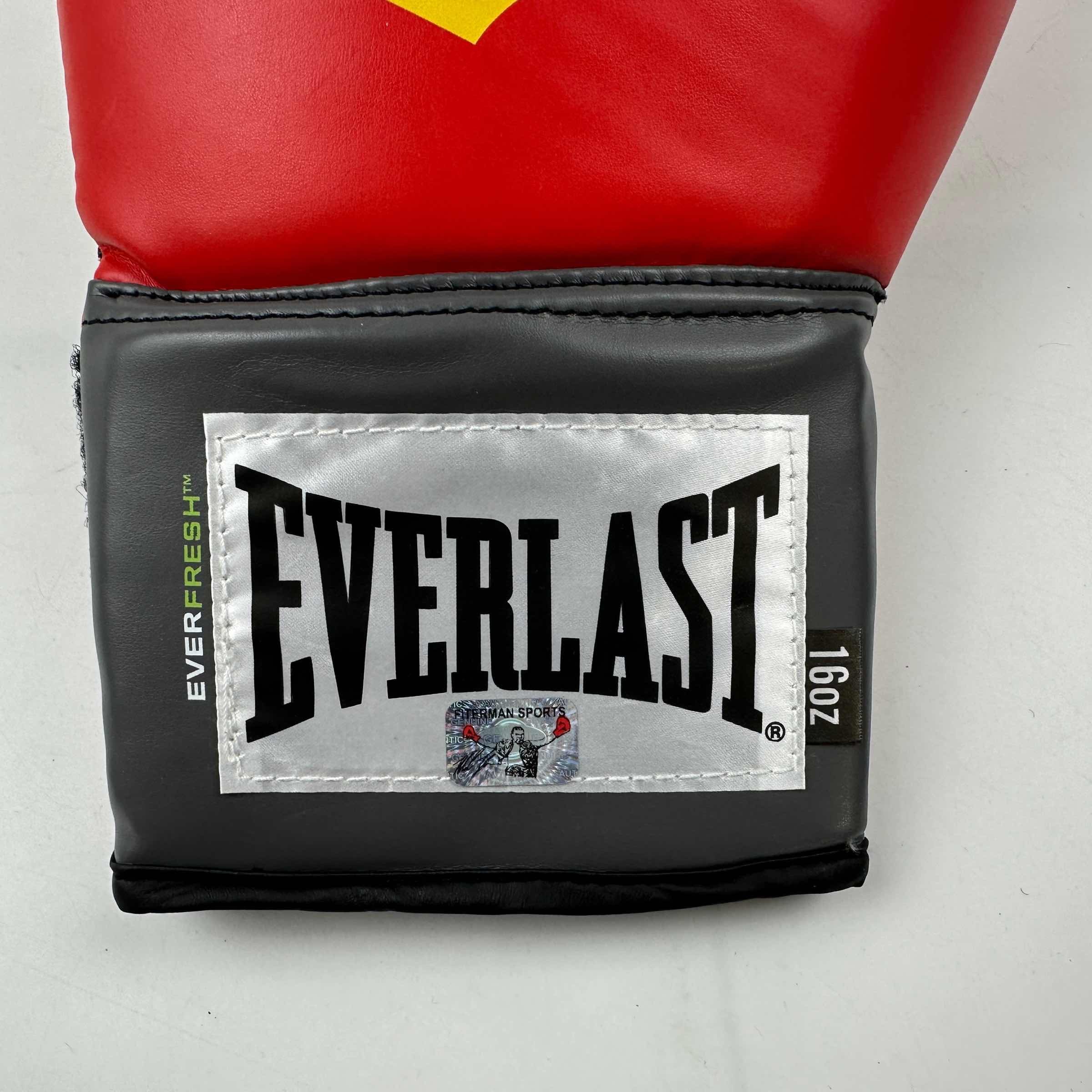 autographed-signed-mike-tyson-imperfect-red-everlast-boxing-glove-athlete-hologram-coa