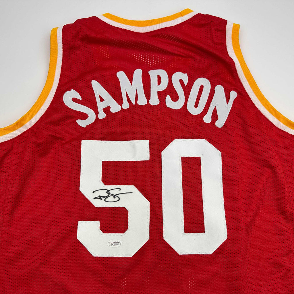 autographed-signed-ralph-sampson-houston-red-basketball-jersey-jsa-coa