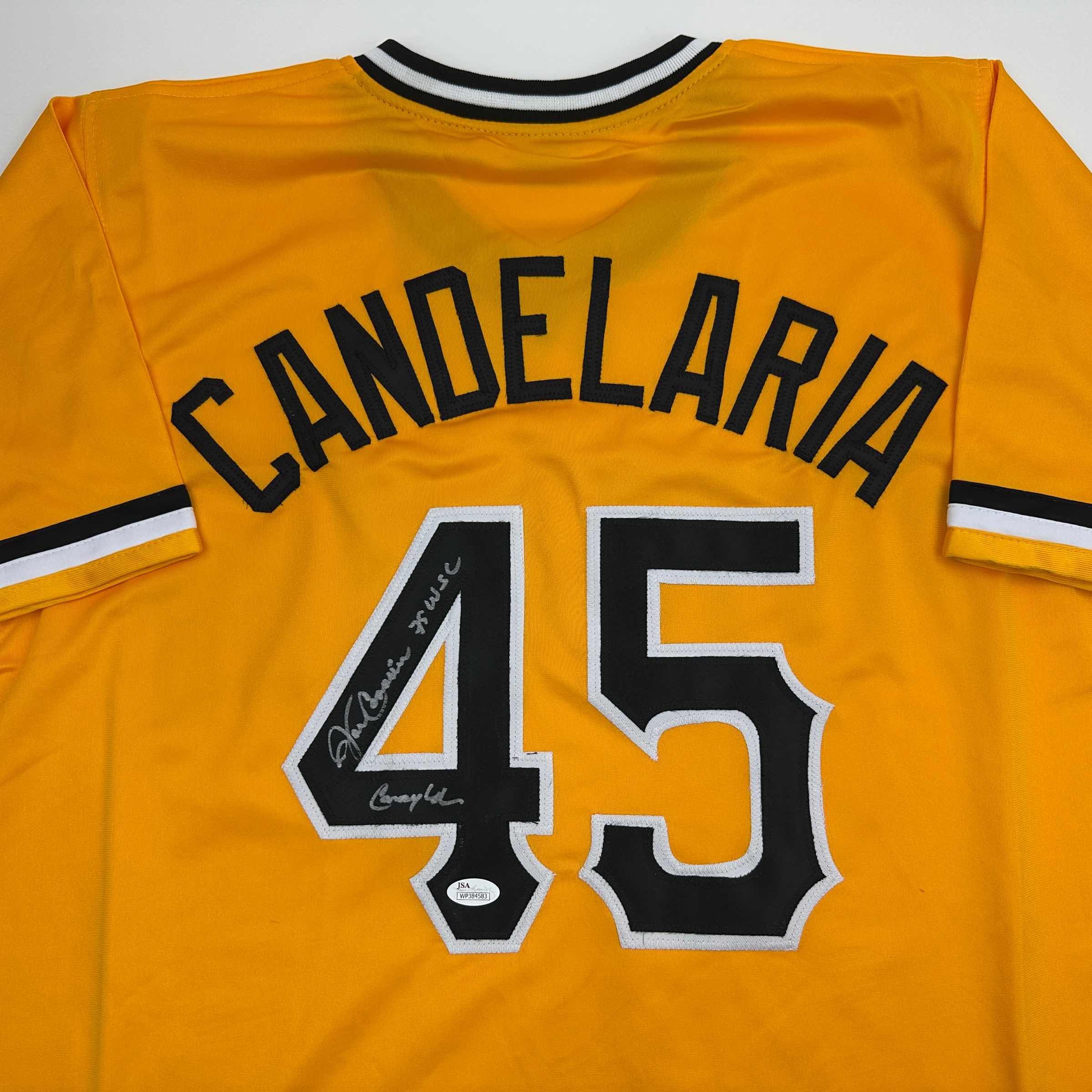 autographed-signed-john-candelaria-pittsburgh-yellow-baseball-jersey-jsa-coa