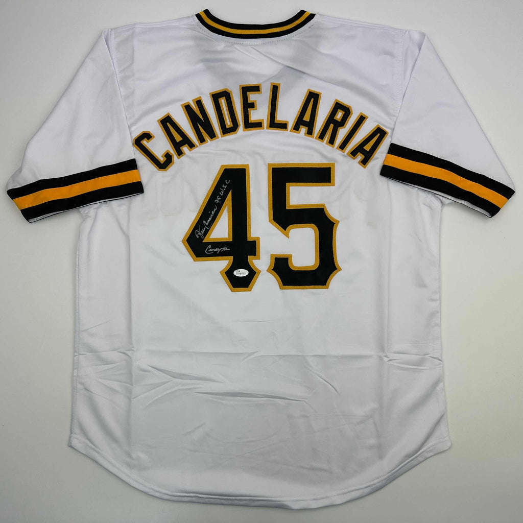 autographed-signed-john-candelaria-pittsburgh-white-baseball-jersey-jsa-coa