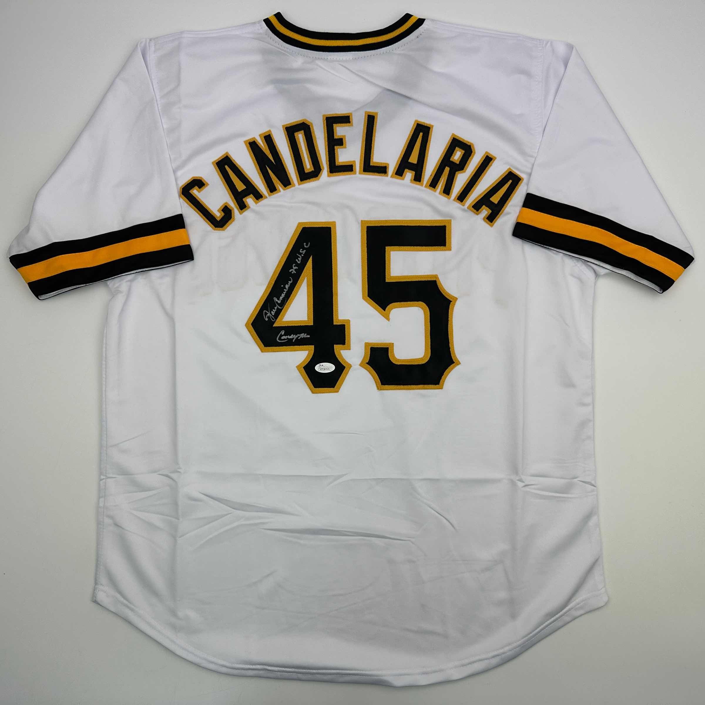 autographed-signed-john-candelaria-pittsburgh-white-baseball-jersey-jsa-coa