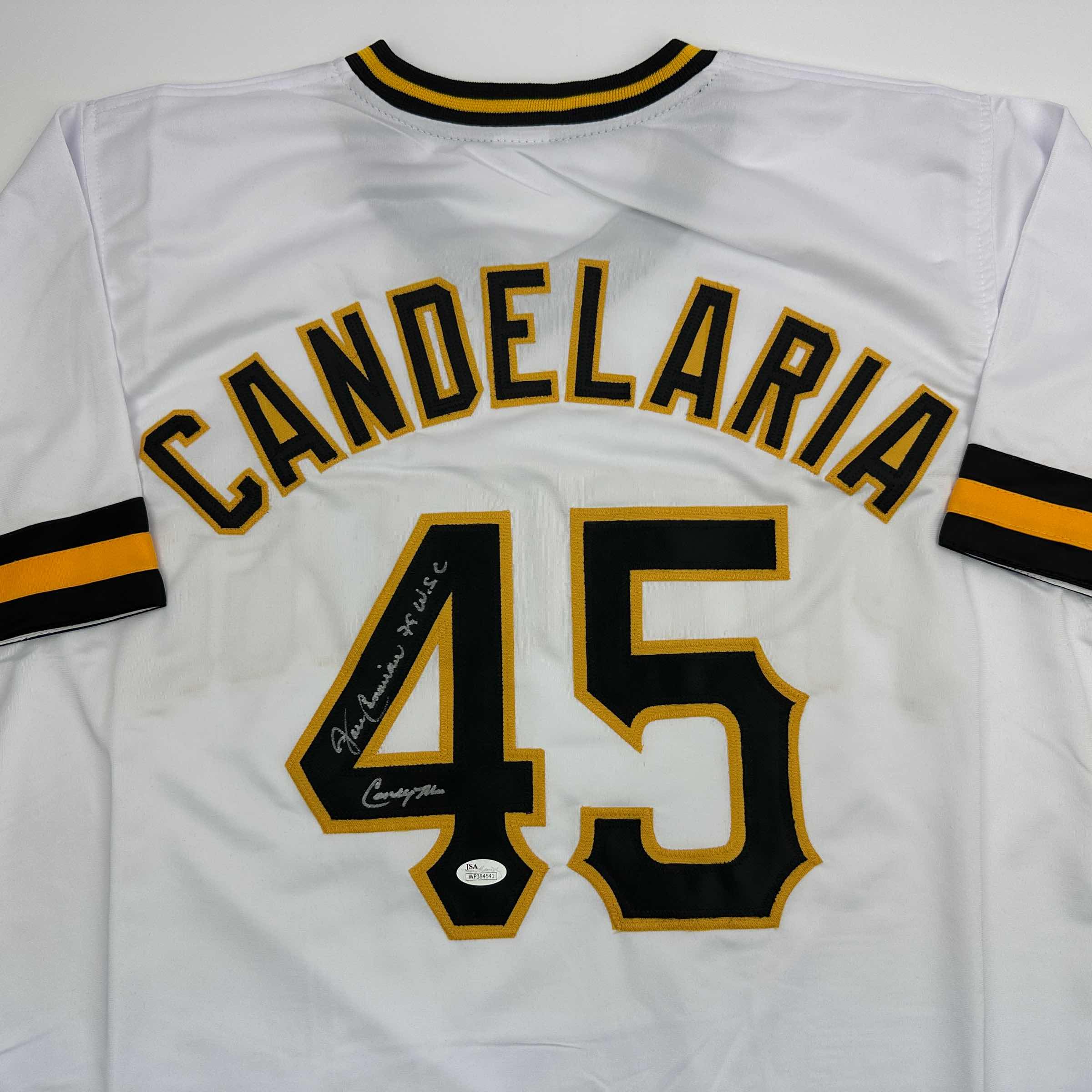 autographed-signed-john-candelaria-pittsburgh-white-baseball-jersey-jsa-coa