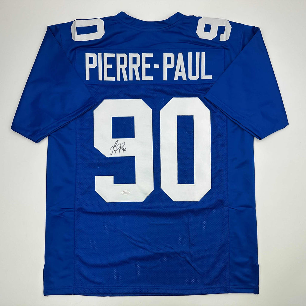 autographed-signed-jason-pierre-paul-jpp-new-york-blue-football-jersey-jsa-coa
