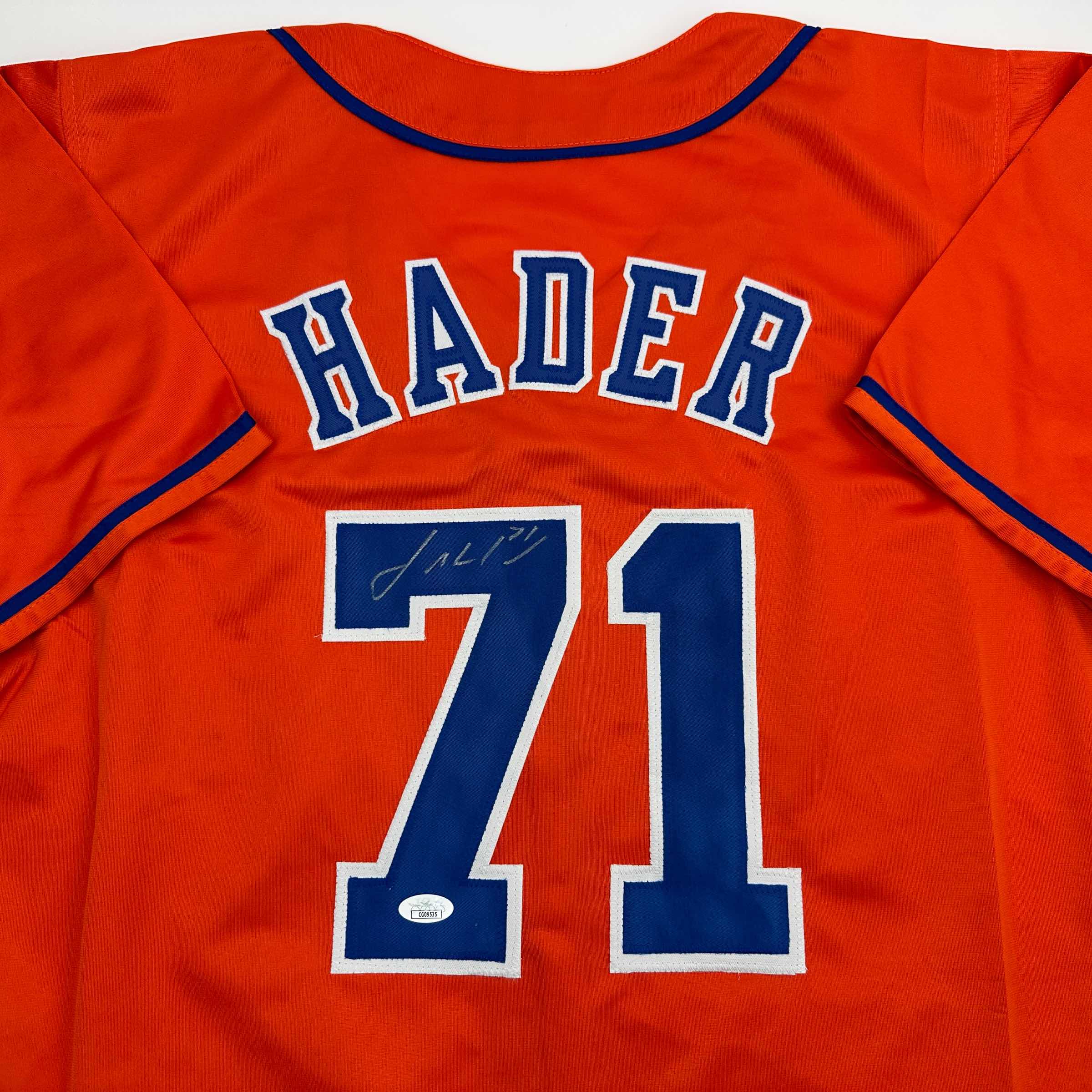 autographed-signed-josh-hader-houston-orange-baseball-jersey-jsa-coa