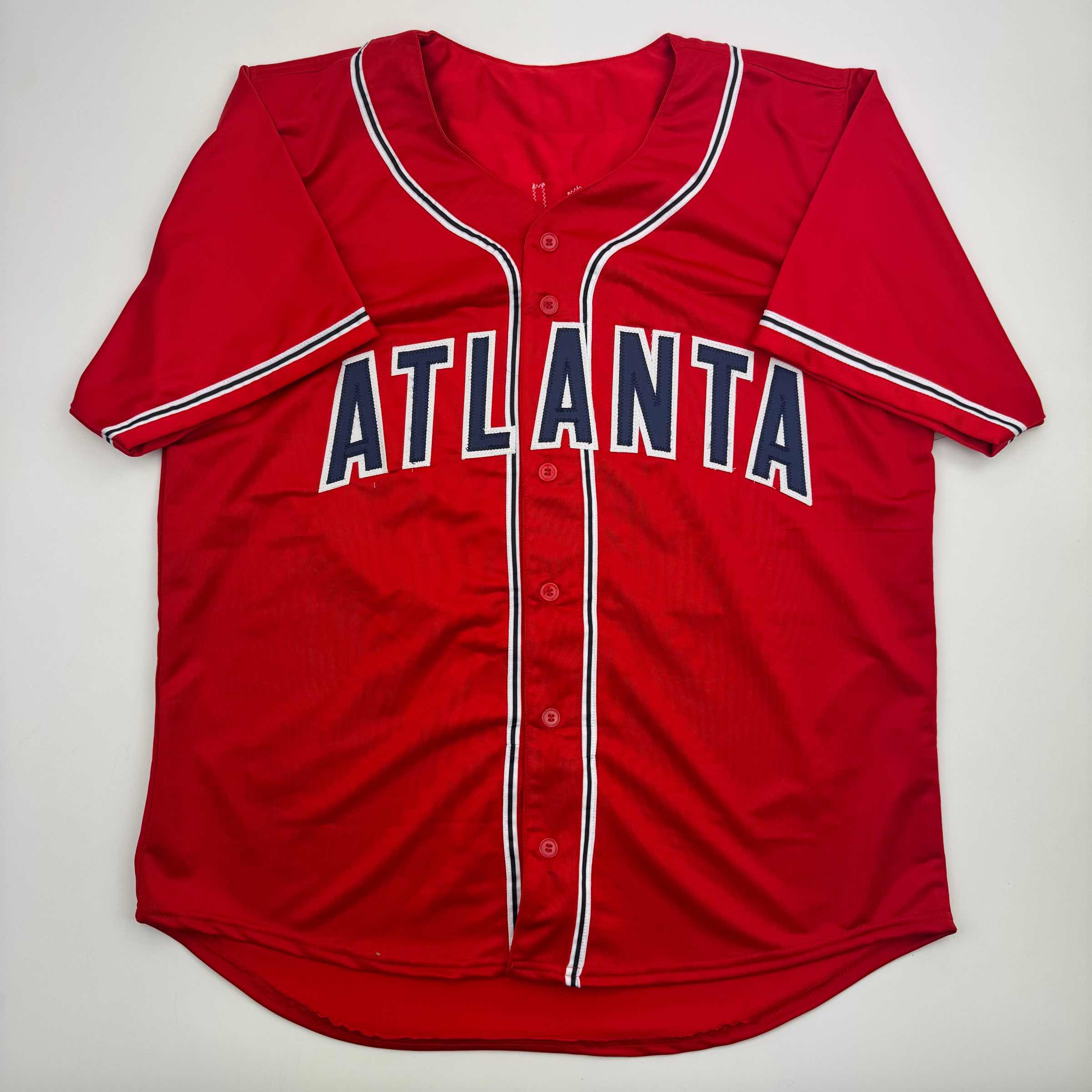 autographed-signed-john-smoltz-atlanta-red-baseball-jersey-beckett-bas-coa