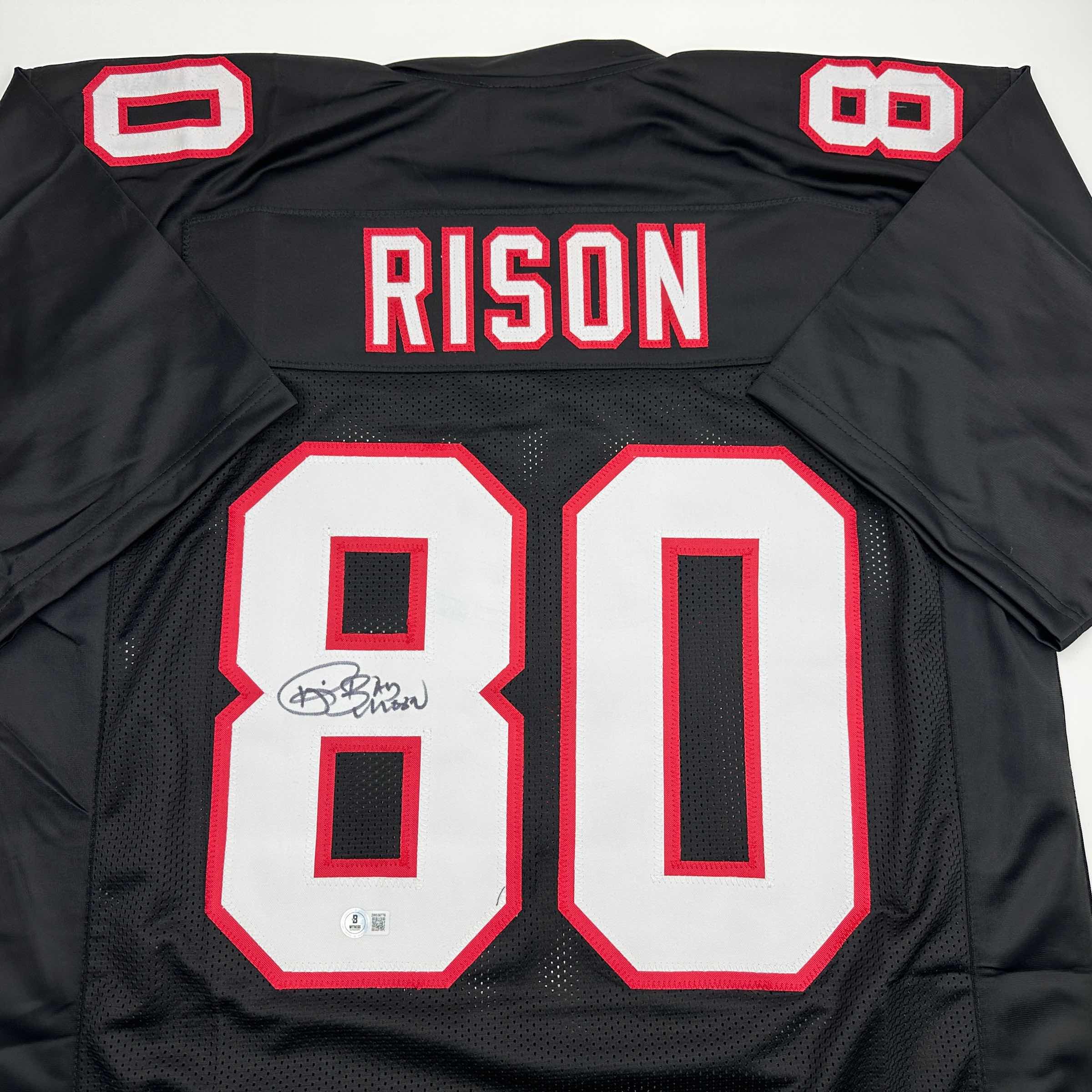 autographed-signed-andre-rison-atlanta-black-football-jersey-beckett-bas-coa