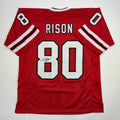 autographed-signed-andre-rison-atlanta-red-football-jersey-beckett-bas-coa