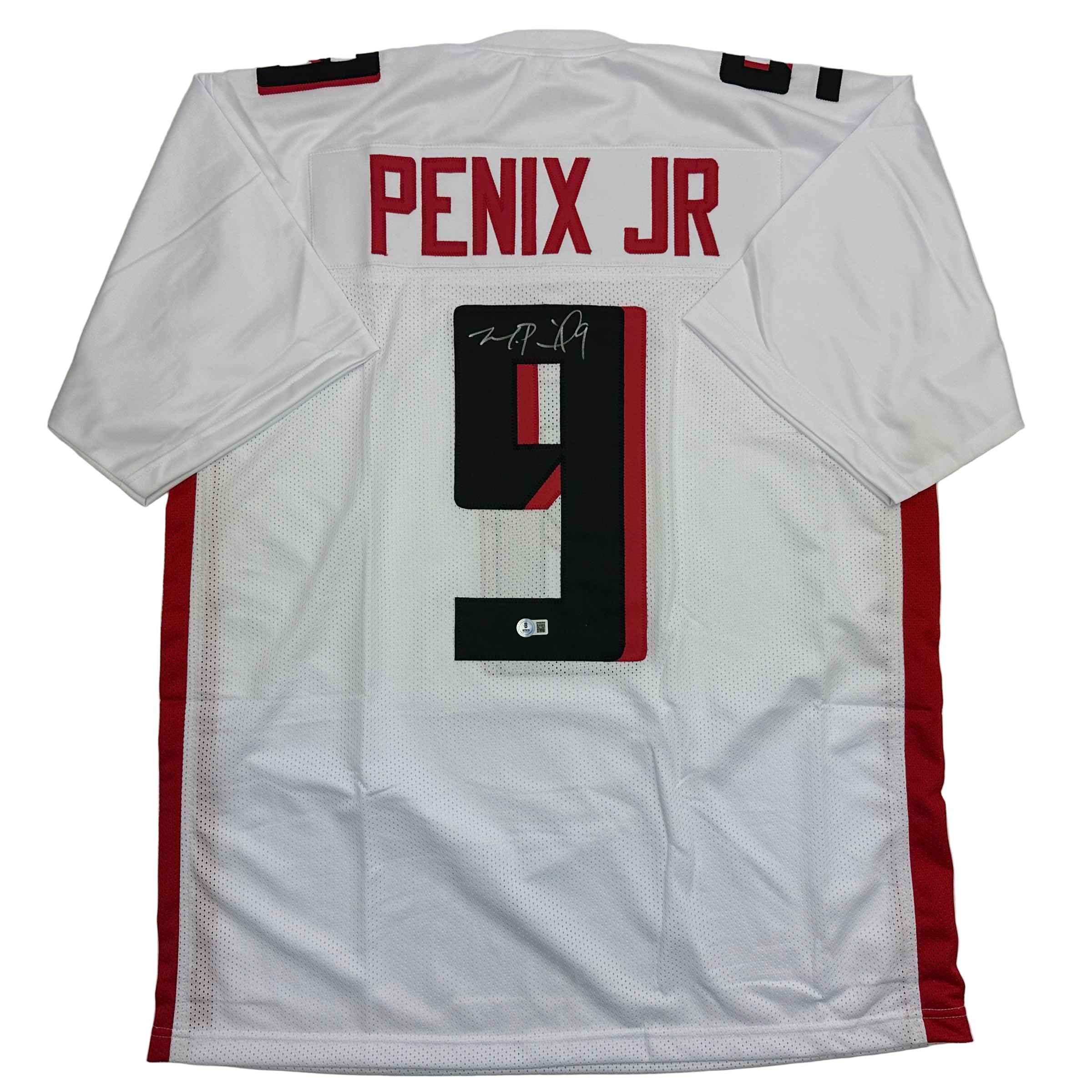 autographed-signed-michael-penix-jr-atlanta-white-football-jersey-beckett-bas-coa