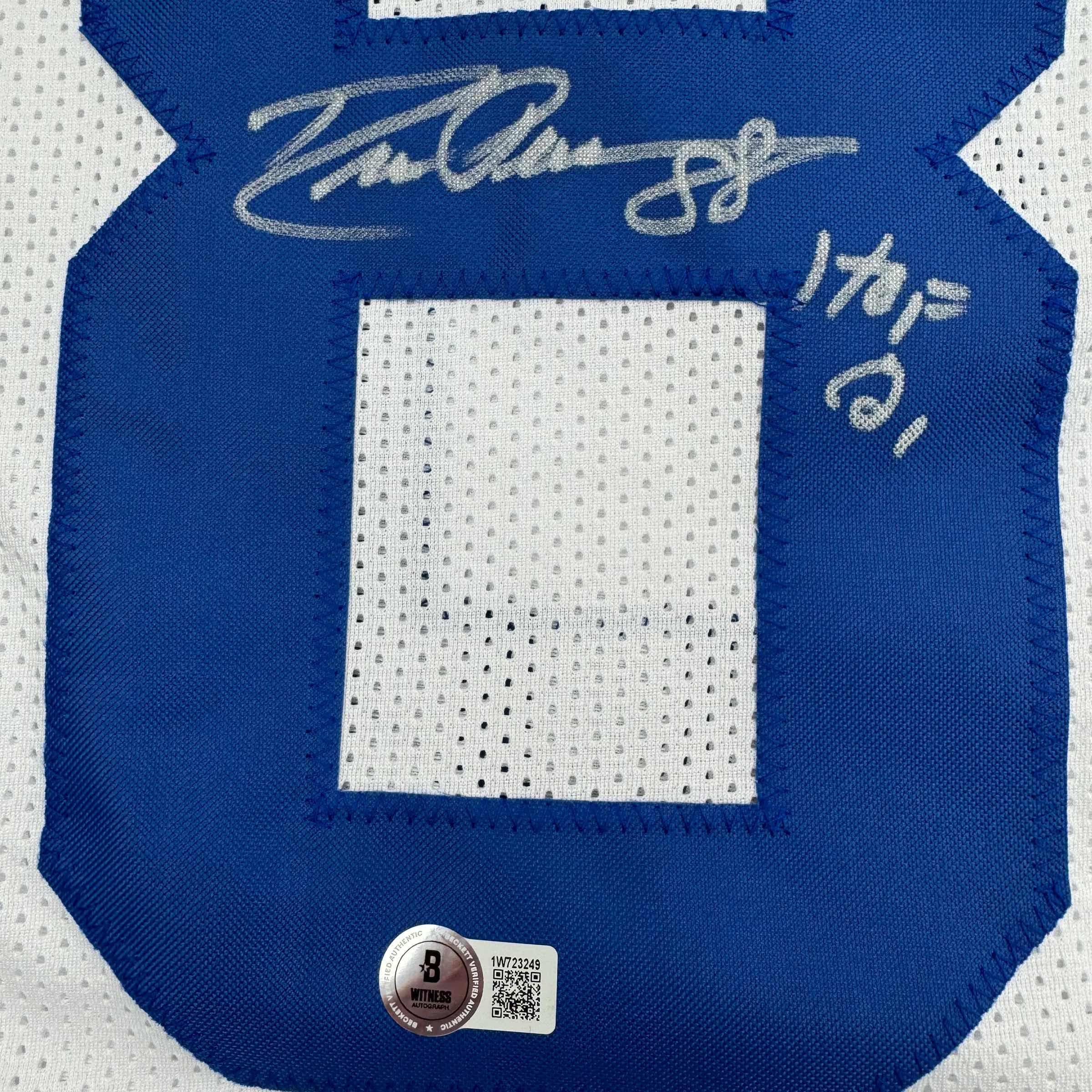 autographed-signed-drew-pearson-hof-21-dallas-white-football-jersey-beckett-bas-coa