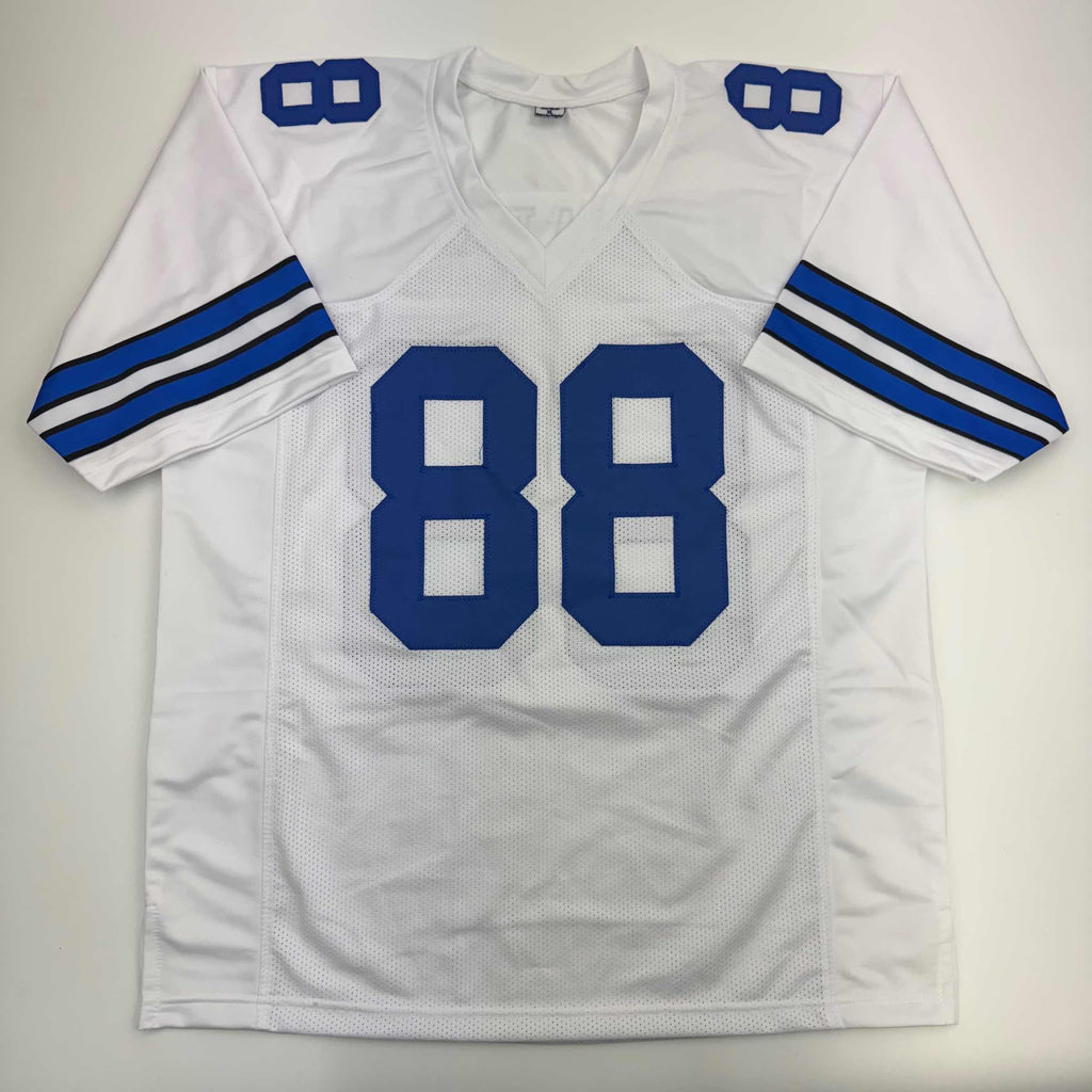 autographed-signed-drew-pearson-hof-21-dallas-white-football-jersey-beckett-bas-coa