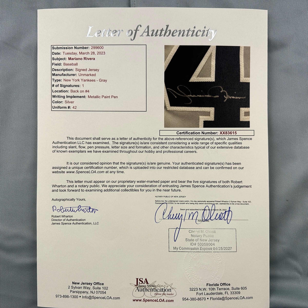 autographed-signed-mariano-rivera-new-york-grey-baseball-jersey-jsa-coa-loa