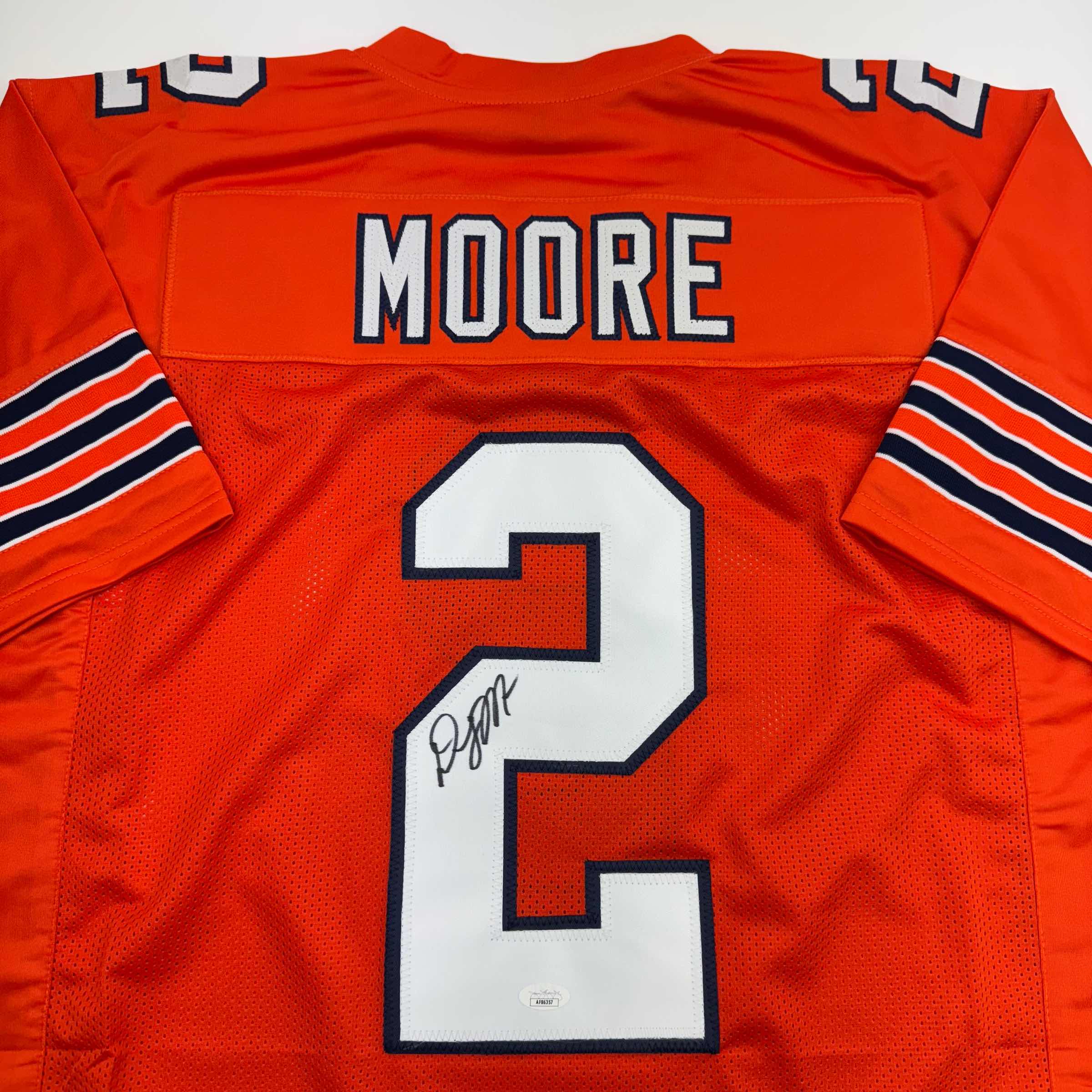 autographed-signed-d-j-dj-moore-chicago-retro-orange-football-jersey-beckett-jsa-coa