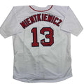 autographed-signed-doug-mientkiewicz-final-out-04-ws-champs-boston-white-baseball-jersey-beckett-bas-coa