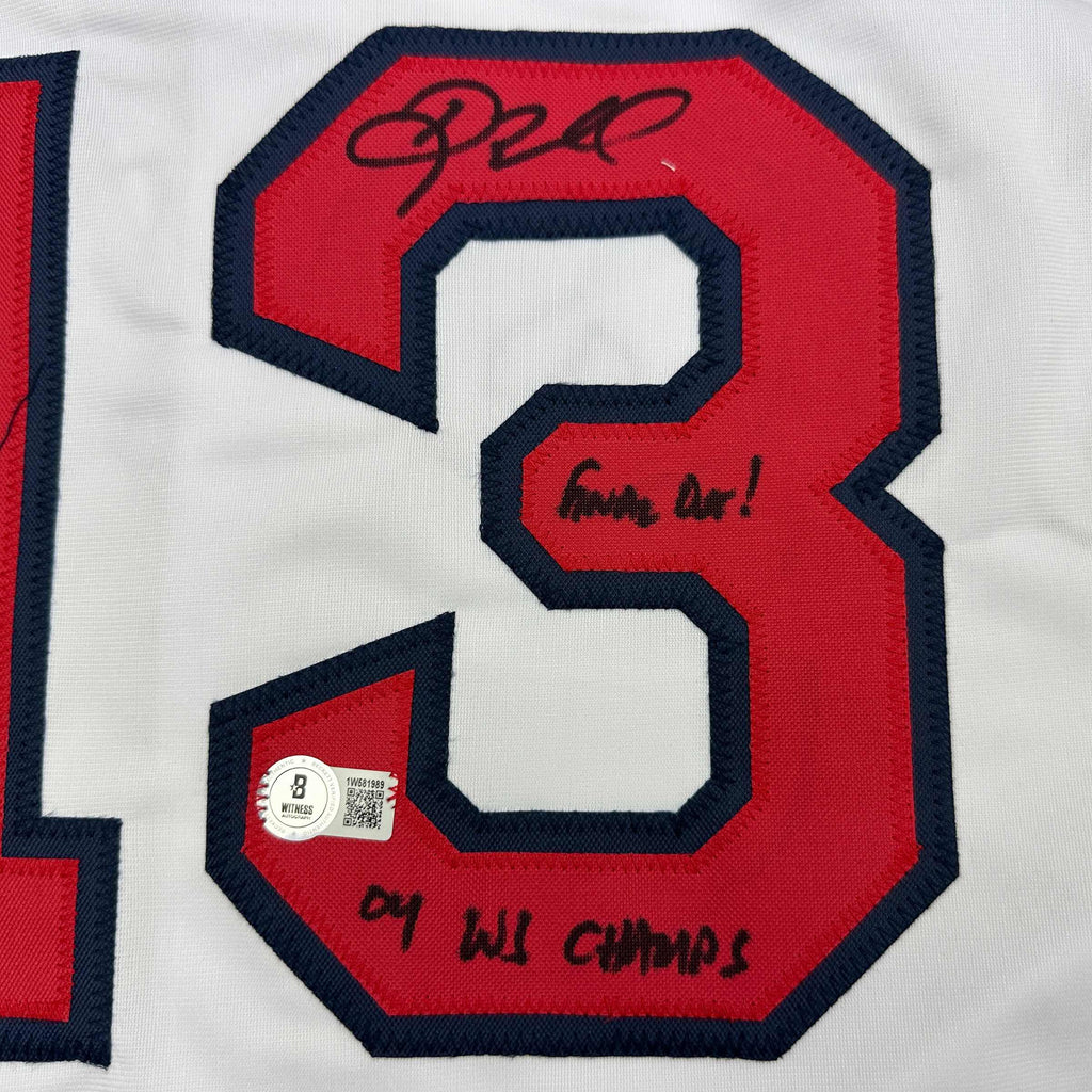 autographed-signed-doug-mientkiewicz-final-out-04-ws-champs-boston-white-baseball-jersey-beckett-bas-coa